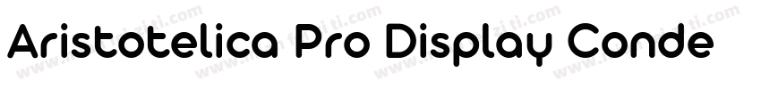 Aristotelica Pro Display Condensed字体转换